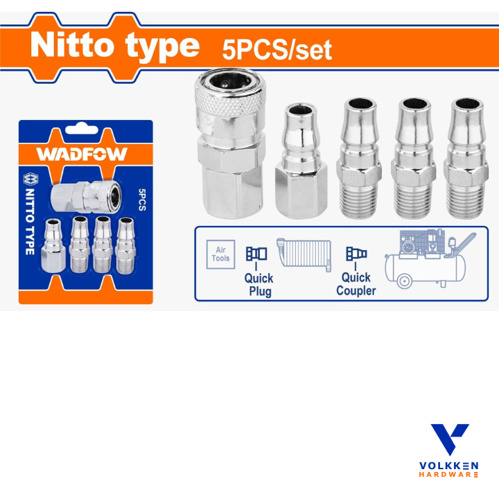 5 Pcs quick coupler set