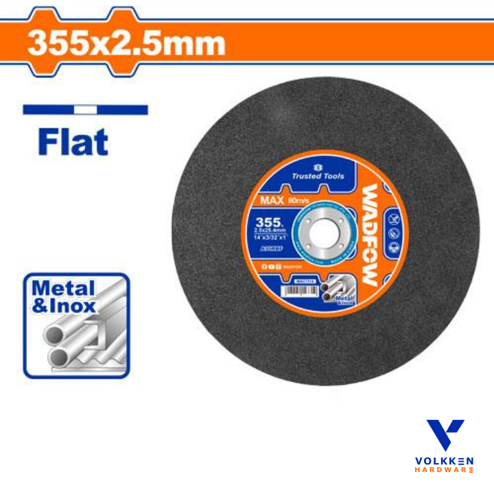 Abrasive metal cutting disc