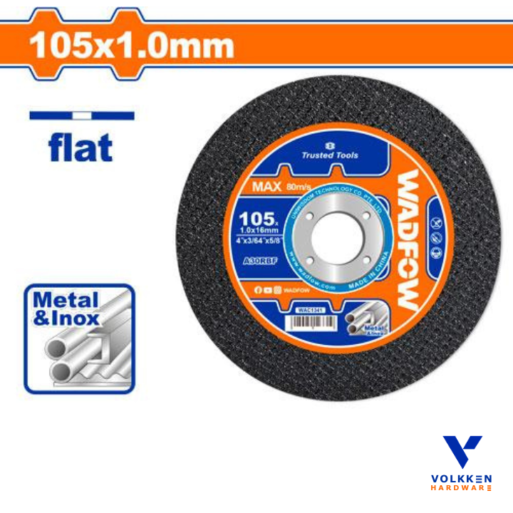 Abrasive metal cutting disc