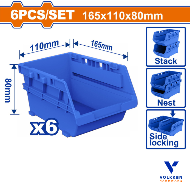 6 Pcs Storage bins set