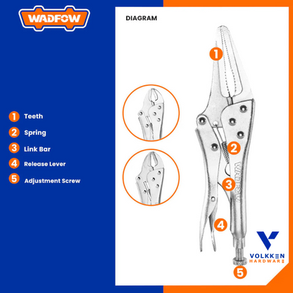 3Pcs Locking Pliers Set